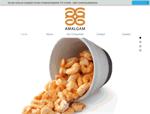 Tablet Screenshot of amalgamfoods.com